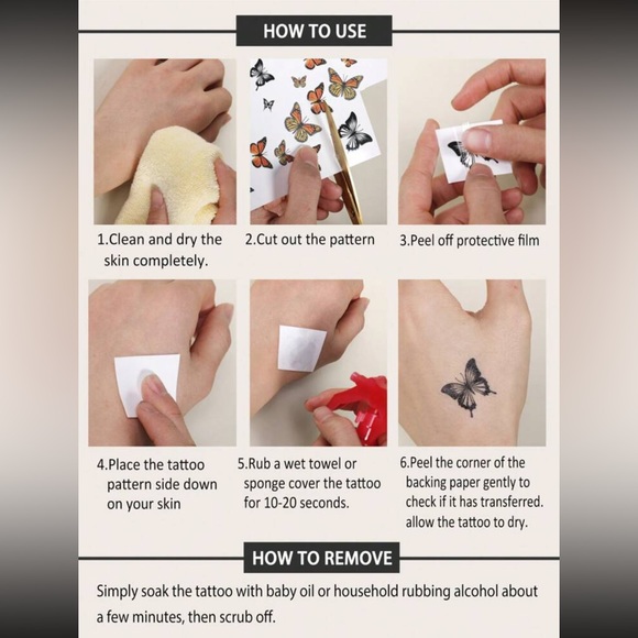 1 sheet Temporary Tattoo Sticker 🐉 - Picture 5 of 5